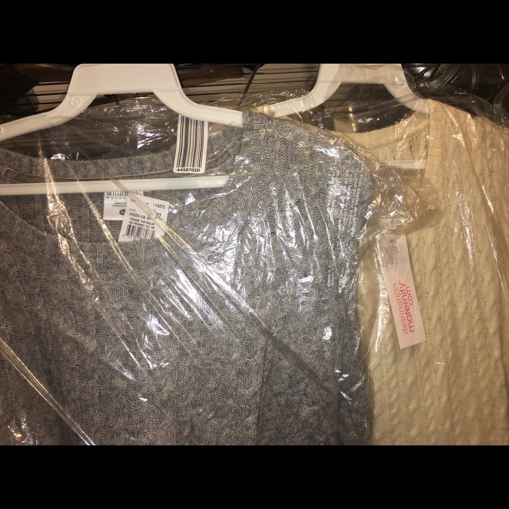 Motherhood Maternity CableKnit Crew Sweater. Sz.XL